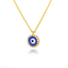 Blue Crystal Evil Eye Necklace For Women Turkish Lucky Necklaces Pendant Goth Choker Jewelry Birthday Gift Accessories Mujer