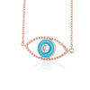 Blue Crystal Evil Eye Necklace For Women Turkish Lucky Necklaces Pendant Goth Choker Jewelry Birthday Gift Accessories Mujer