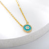 Blue Crystal Evil Eye Necklace For Women Turkish Lucky Necklaces Pendant Goth Choker Jewelry Birthday Gift Accessories Mujer