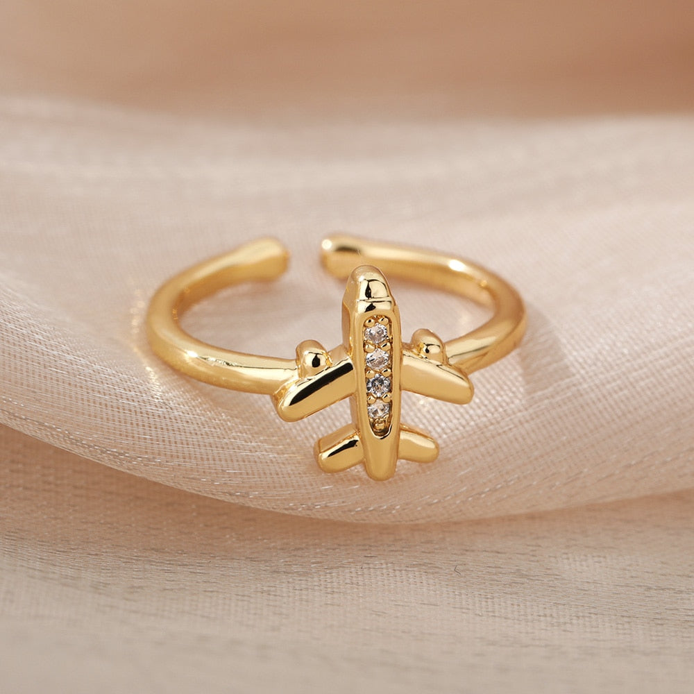 Blue Crystal Evil Eye Rings For Women Adjustable Stainless Steel Open Finger Ring Vintage Lucky Boho Jewelry Gift bague femme