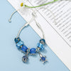 Blue Enamel Ocean Series Octopus Beads Chain Bracelet With Turtle Pendant DIY Adjustable Charm Bracelets For Women Jewelry