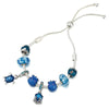Blue Enamel Ocean Series Octopus Beads Chain Bracelet With Turtle Pendant DIY Adjustable Charm Bracelets For Women Jewelry