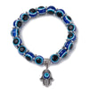 Blue Eyes Fatima Lucky Hand Bead Bracelet Women's Amulet Accessories Bracelet Accessories Party Jewelry