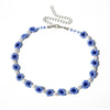 Blue Flower beads Bohemian Short Collar Chokers Necklaces For Women Bijou Ethnic Acrylic Beads Statement Necklace