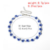 Blue Flower beads Bohemian Short Collar Chokers Necklaces For Women Bijou Ethnic Acrylic Beads Statement Necklace