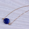 Blue Lapis necklace  Lapis Lazuli necklace  Gold Filled necklace