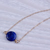 Blue Lapis necklace  Lapis Lazuli necklace  Gold Filled necklace