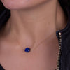 Blue Lapis necklace  Lapis Lazuli necklace  Gold Filled necklace