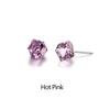 Blue/Light Pink/Light Blue Crystal 925 Sterling Silver Stud Earrings for Women Party Ear Fine Jewelry Y26067
