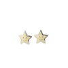 Blue/Yellow Enamel Smile Stars 925 Sterling Silver Stud Earrings