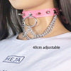Body Accessories Cosplay Harajuku Punk Gothic Necklace Sexy PU Leather Spike Rock Goth Collar Choker Necklace