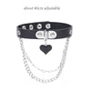 Body Accessories Cosplay Harajuku Punk Gothic Necklace Sexy PU Leather Spike Rock Goth Collar Choker Necklace