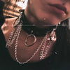 Body Accessories Cosplay Harajuku Punk Gothic Necklace Sexy PU Leather Spike Rock Goth Collar Choker Necklace
