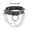 Body Accessories Cosplay Harajuku Punk Gothic Necklace Sexy PU Leather Spike Rock Goth Collar Choker Necklace