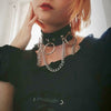 Body Accessories Cosplay Harajuku Punk Gothic Necklace Sexy PU Leather Spike Rock Goth Collar Choker Necklace