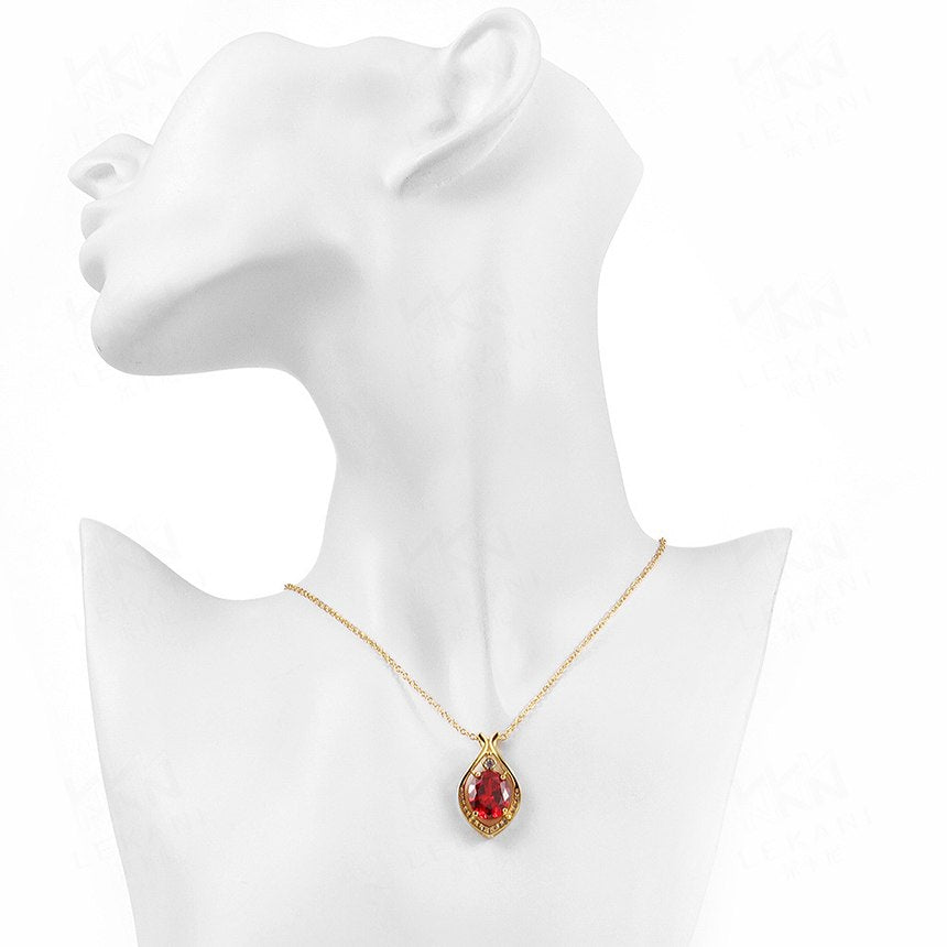 Bodybuilding Zircon Inl 925 Sterling Silver Necklace for Women Pendant Multi Colors 925 Sterling Silver Box Chain Fine Jewelry