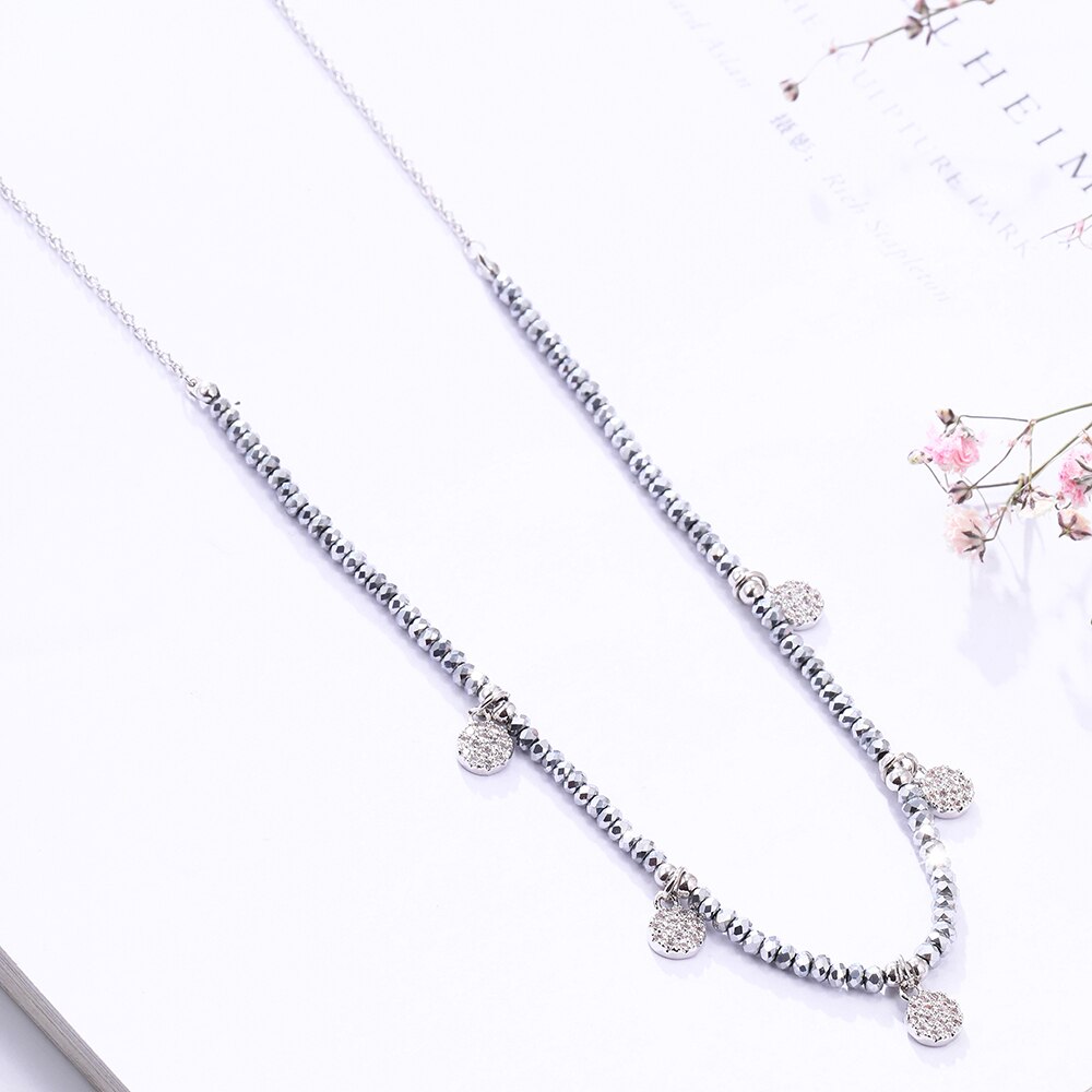 Bohemia Colorful Necklaces For Women Beaded Chain Charm Chokers Jewelry 2022 Design Necklace Friend Gifts