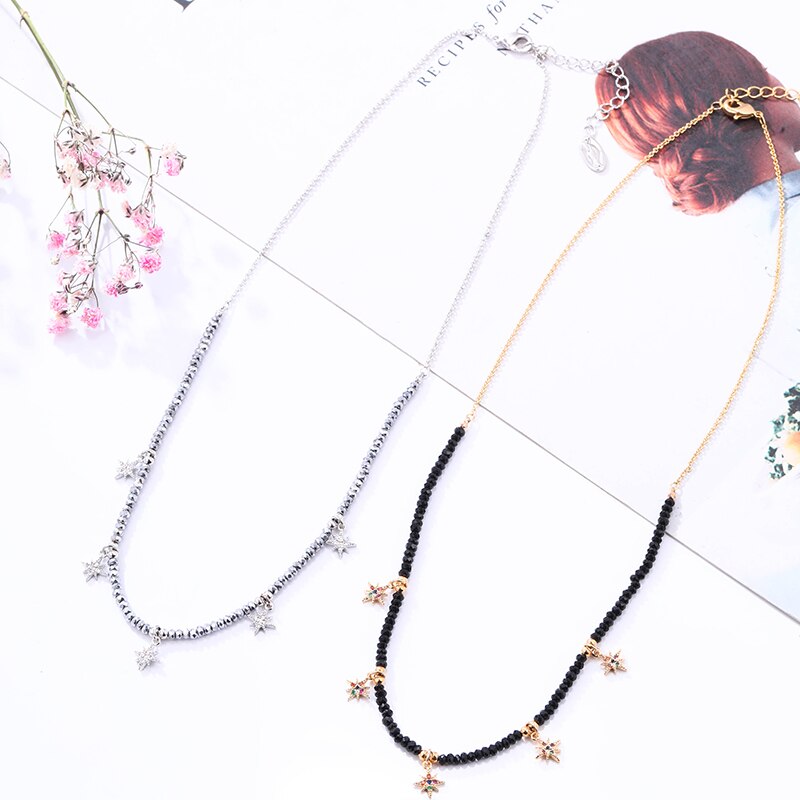 Bohemia Colorful Necklaces For Women Beaded Chain Charm Chokers Jewelry 2022 Design Necklace Friend Gifts
