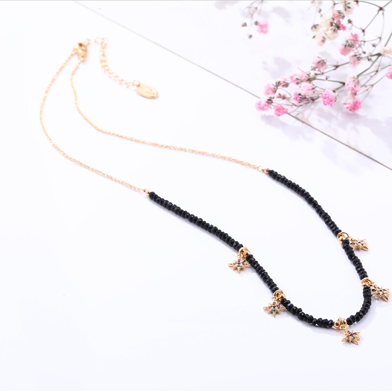 Bohemia Colorful Necklaces For Women Beaded Chain Charm Chokers Jewelry 2022 Design Necklace Friend Gifts