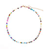 Bohemia Colorful Rice Beads Strand Necklaces For Women Teens Girls Adjustable Clavicle Choker Necklace Trendy Beach Jewelry