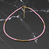 Bohemia Handmade Rainbow Seed Beads Simple Choker Necklace Women's  Wild Sweet Colorful Collar Jewelry Gift