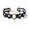 Bohemia Lace Gothic Tattoo Choker Necklace Women Vintage Black Red Blue Crystal Necklaces Gothic Punk Collar Choker Jewelry