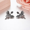 Bohemia Mirco Cube Zircon Flamingo Animal Stud Earrings Trendy 925 Sterling Sliver Sector Ear Earring for Women Fine Jewelry