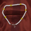 Bohemia Multilayer Smiley Pearl Rainbow Beaded Choker Necklace For Women Acrylic Flower Beads Chain Necklaces Beach Jewelry