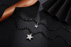 Bohemia Style Double Stars Pendant Necklaces stainless steel Trendy Black Crystal Beads Layered Chain Necklace For Women Jewelry