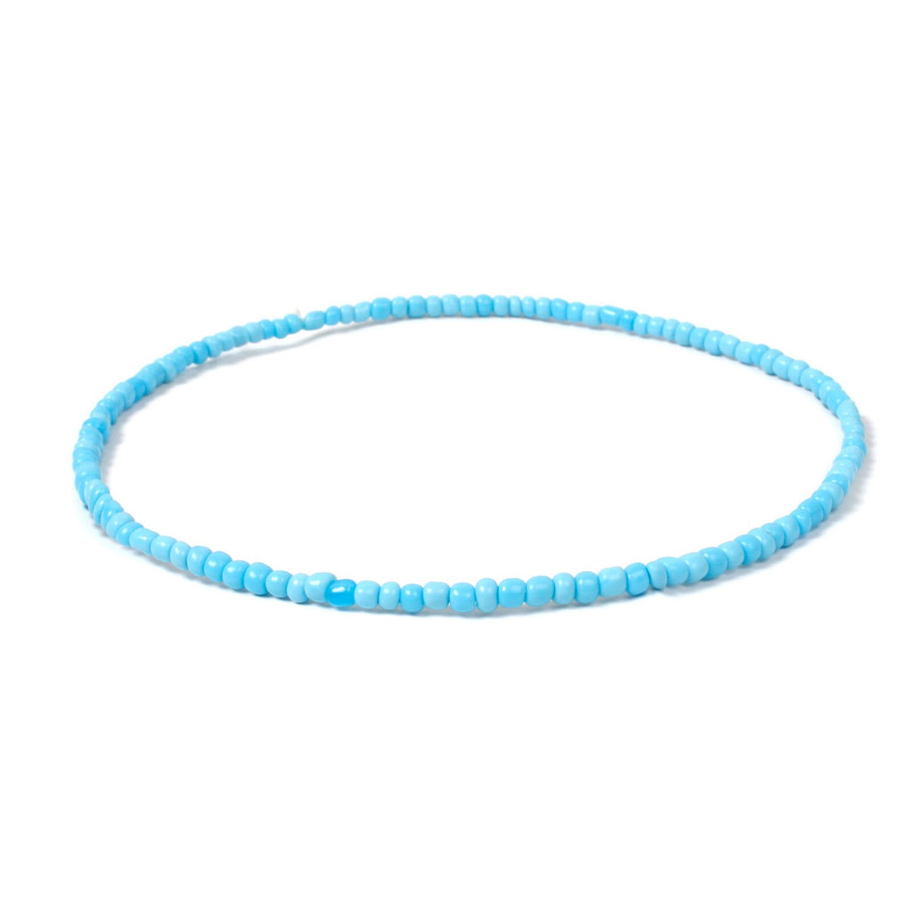 Bohemia Style Small Glass Beaded Necklace Multicolor Short Chokers Charm Necklaces Sweet Neck Jewelry For Women Girls 40cm Long