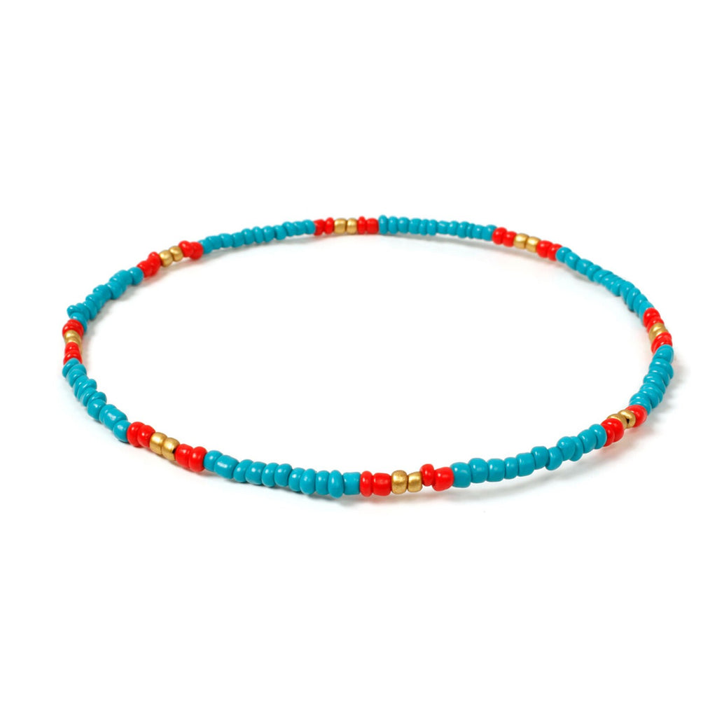 Bohemia Style Small Glass Beaded Necklace Multicolor Short Chokers Charm Necklaces Sweet Neck Jewelry For Women Girls 40cm Long