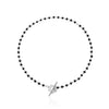 Bohemian Black Crystal Beads Chain Chokers Necklaces For Women Charm Gold Color Clavicle Chain Handmade Jewelry Accessories