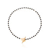 Bohemian Black Crystal Beads Chain Chokers Necklaces For Women Charm Gold Color Clavicle Chain Handmade Jewelry Accessories