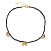 Bohemian Butterfly Choker Necklace For Women Gold Color Black White Resin Bead Necklace Boho Beach Jewelry Party Gift Collares