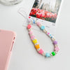 Bohemian Colored Soft Clay Necklace for Phone Lanyard Fruit Flower Heart Beaded Chain Necklaces for Women  Jewelry