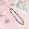 Bohemian Colored Soft Clay Necklace for Phone Lanyard Fruit Flower Heart Beaded Chain Necklaces for Women  Jewelry
