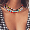 Bohemian Colorful Beads Chain Choker Necklace for Women Charm Clavicle Necklace 2022 Trend Party Collar Jewelry Drop Shipping