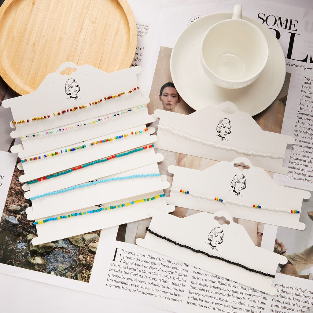 Bohemian Colorful Beads Chain Choker Necklace for Women Charm Clavicle Necklace 2022 Trend Party Collar Jewelry Drop Shipping