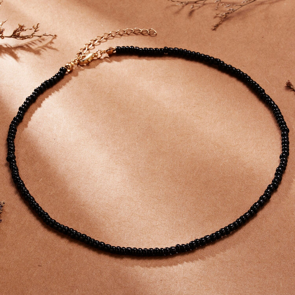 Bohemian Colorful Beads Chain Choker Necklace for Women Charm Clavicle Necklace 2022 Trend Party Collar Jewelry Drop Shipping