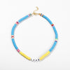 Bohemian Colorful DIY Letter Polymer Clay Necklace Charm Handmade Love Beaded Necklace Summer Beach Jewelry Accessories