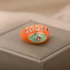 Bohemian Colorful Evil Eye Rings For Women Stainless Steel Open Adjustable Finger Ring Lucky Wedding Couple Aesthetic Jewerly
