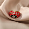 Bohemian Colorful Evil Eye Rings For Women Stainless Steel Open Adjustable Finger Ring Lucky Wedding Couple Aesthetic Jewerly