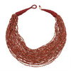 Bohemian Ethnic Style Brown Rice Bead Beaded Multi-Layer Necklace African Tribe Dark Complexion Sexy Necklace Jewelry