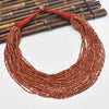 Bohemian Ethnic Style Brown Rice Bead Beaded Multi-Layer Necklace African Tribe Dark Complexion Sexy Necklace Jewelry