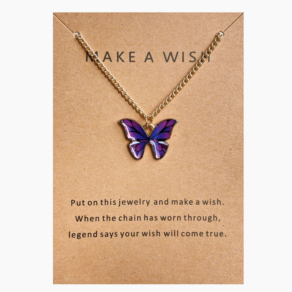 Bohemian Cute Butterfly Pendant Necklace for Women Golden Color Statement Necklace Jewelry Gifts