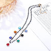 Bohemian Gold Silvery Necklace for Women Charming Colorful Handmade Stone Chain Chockers For Girl Trendy Jewelry Gift