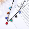 Bohemian Gold Silvery Necklace for Women Charming Colorful Handmade Stone Chain Chockers For Girl Trendy Jewelry Gift