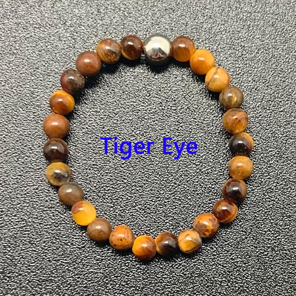 Bohemian Handmade Natural Stone Rings Women with Stainless Steel Bead Multi Color Stretch Rope Party Gifts Ring Adjustable 2020