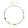 Bohemian Handmade Pearl Bead Fruit Choker Chain Necklace for Women Gold Color Collar Wedding Party Jewelry Gift