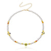 Bohemian Handmade Pearl Bead Fruit Choker Chain Necklace for Women Gold Color Collar Wedding Party Jewelry Gift